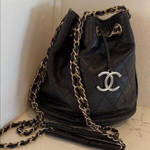 Chanel Lambskin Bucket Bag